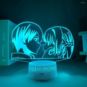 Night Lights Anime Danganronpa Killing Harmony Kokichi Oma 3d Lamp LED Game voor slaapkamerdecor Kids Gift Manga