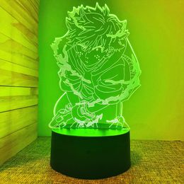 Nachtlichter Anime X Killua 3D-LED-Lampe für Schlafzimmerdekor Nachtlicht Geburtstagsgeschenk Acryllicht Hxh Godspeed