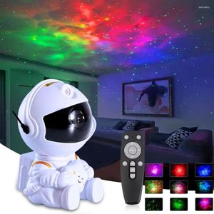 Nachtverlichting Astronaut Galaxy Projector Sterrenhemel Ster Kinderlicht Voor Slaapkamer Kamer Decor Decoratieve Lamp Nachtlampjes Geschenken