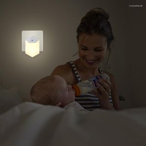 Nachtlichten Automatische Smart LED-besturing Auto Sensor Lichtlampverlichting voor slaapkamer Woonkamer Home Energiebesparende decoratie