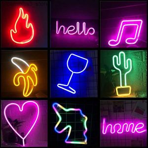 Nachtverlichting Banaan Neon Sign Licht LED Hangende Wandlamp Nachtlampje voor Slaapkamer Kinderkamer Bar Feest Muur Decor Verjaardag Kerstcadeau Q231114