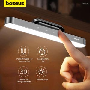 Veilleuses Baseus lumière suspendue magnétique lampe de Table LED gradation continue bureau Rechargeable armoire pour chambre cuisine