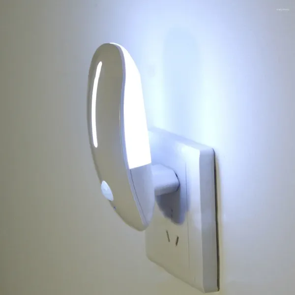 Luces nocturnas para dormitorio, sala de estar, lámpara con Sensor de movimiento, mesita de noche, encendido/apagado automático, luz enchufable, iluminación fantasma para bebé