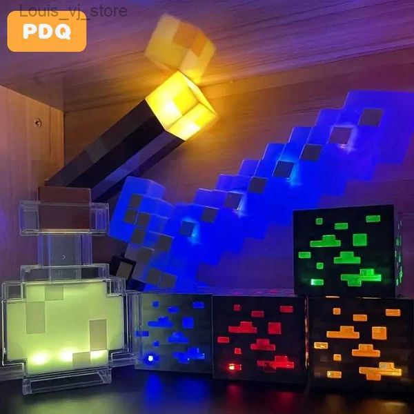 Luces nocturnas Brownstone Linterna LED Luz nocturna MC Juego Creativo Juguete Luz Recargable Dormitorio Decoración de cabecera Luz Regalo para niños YQ231204