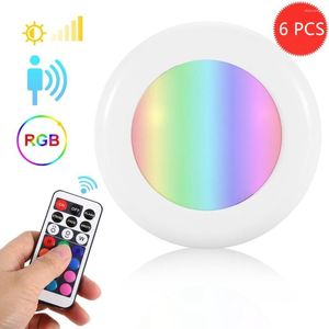 Luces nocturnas BTgeuse lámpara de techo inalámbrica con control remoto RGB luz de estado de ánimo LED baño iluminación de pasillo inalámbrico regulable