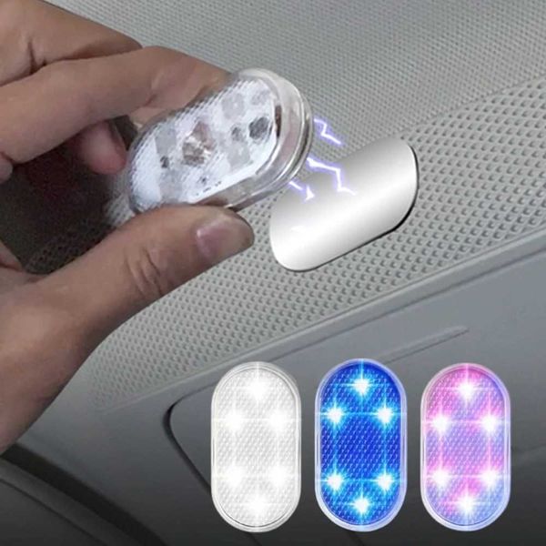 Veilleuses voiture intérieur dôme lumière doigt capteur tactile lampe de lecture 5V LED voiture style veilleuse Mini USB Charge P230331