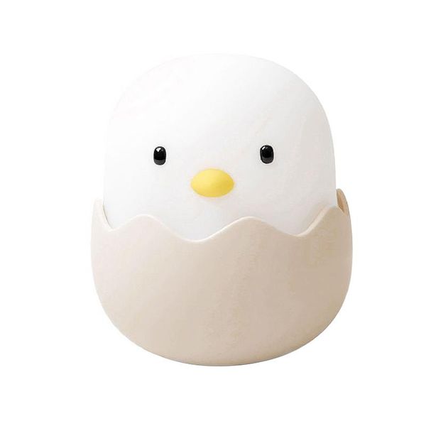 Veilleuses Cartoon Eggshell Light Pour Enfants Cadeau 6 Leds Nursery Room USB Rechargeable Chambre Animal Poussin Durable Touch ControlNight