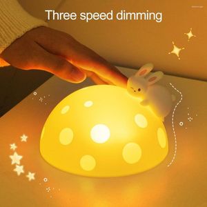 Nachtlichten Cartoonlamp Dimpelbare zachte verlichting LED BED -BEDBADE BESCHERMING Oogbescherming Oplaadbare baby slaaplicht slaapkamervoorraad