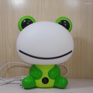 Veilleuses Enfants Chambre Lampe De Chevet Table 20W Mignon Grenouille Protection Des Yeux Plug-in Lumière Pour Enfants Vert Rose Rouge