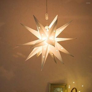 Night Lights Christmas Star Lantern Lamp Multifunctioneel weerbestendig 18-punts LED-decoratief