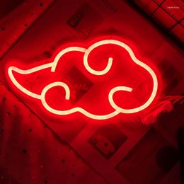 Lumières nocturnes Signe Neon Cloud LED LED WARME RAYON ART DÉCOR HOME CHAMBRE DE CHAMBRE DÉCORATION DES CRÉATIONS CRÉATIVE