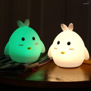 Veilleuses mignon belle touche rechargeable cadeaux lumière chaude lampe de chevet veilleuses pour femmes adolescentes chevet décor