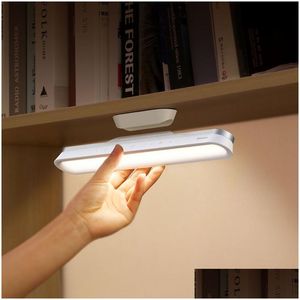 Veilleuses Lampe de bureau suspendue lumière magnétique lampes de table LED cabine de gradation continue rechargeable pour fond de garde-robe de placard Bal Dhamn