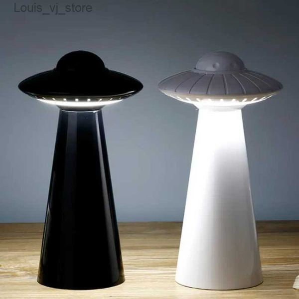 Luces nocturnas regulable LED luz nocturna UFO lámpara de mesa USB recargable para niños bebé cabecera dormitorio sala de estar estudio atmósfera iluminación YQ231214