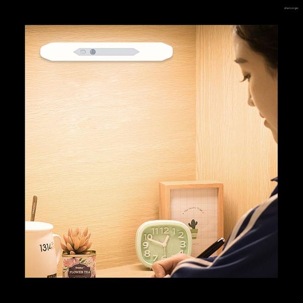 Veilleuses Dimmable Lumière Corps Humain Infrarouge Induction Cabinet Bar LED Sans Fil Magnétique Tactile Chambre Intelligente