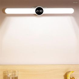 Luces nocturnas, barra de luz de lectura regulable, lámpara adhesiva para litera montada en la pared, luz LED nocturna para sala de estar, baño, suministros para dormitorio