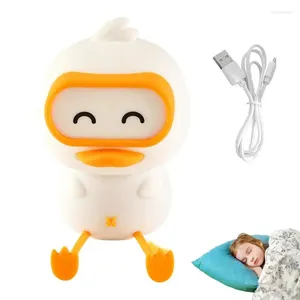 Lumières de nuit de canard LAMBRE TOUCH TOUCH 3 NIVEAU DIMMABLE DIMMABLE TOCK SENSIFICATION MULLOOR LIGHTE RECHARGAGE POUR LES ENFANTS DÉCOR SAL