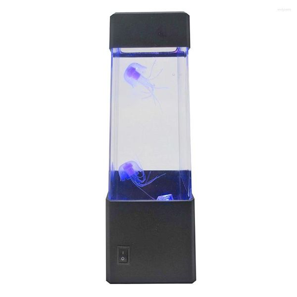 Veilleuses Fantaisie USB/Batterie Alimenté Jellyfish Tank Aquarium LED Lampe Lava Light