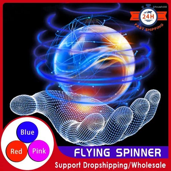 Veilleuses boule volante Flyorb magique avec Drone LED Boomerang Hover Light Spinner Fidget jouets cadeaux de famille pour enfants