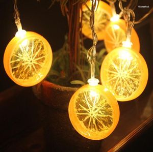 Luces nocturnas con forma de fruta, cadena de luces LED para habitación de corazón de niña, decoración de fiesta pequeña