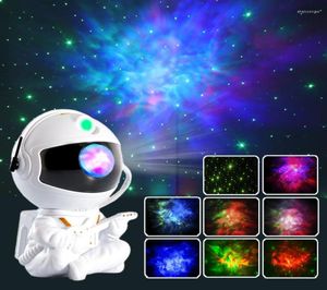 Veilleuses galaxie ciel étoilé projecteur LED lumière astronaute lampe étoile rotation plafond décoration pour chambre décor cadeau 3717144