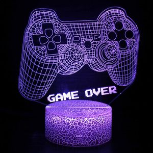 Nachtverlichting Gaming Room Decor PlayStation 5 Luces Habitacion Game Over Setup Tiener Chambre Decoratie LUZ LED Lamp RGB Gamer Light Gift