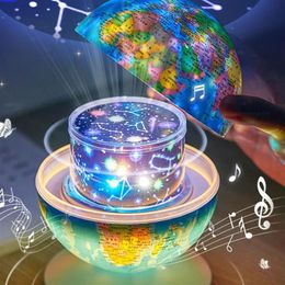 Lumières nocturnes Globe Projecteur Lamp Children Science Props Cool Starry Sky Projection Light Decoration For Bedroom Gift UTILISE Kid330m