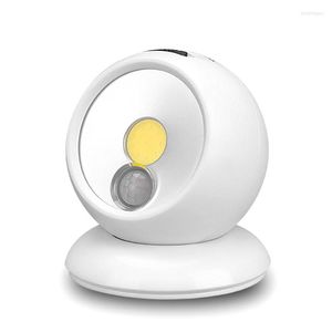 Nachtverlichting H7JB Ball LED -vermogen 360 graden rotatie Magnetische batterijlicht Torch Motion Sensor Safe Touch Surface