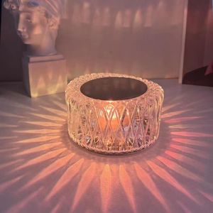 Lampe de table en cristal Nest, éclairage d'intérieur, veilleuses, avec commande tactile