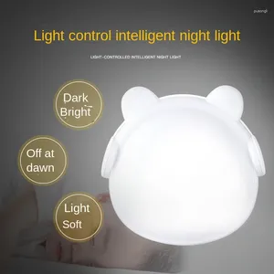 Night Lights Sensor LED inteligente Ligera Novedad Venta de regalos creativos Plug-in Control de ahorro de energía al por mayor