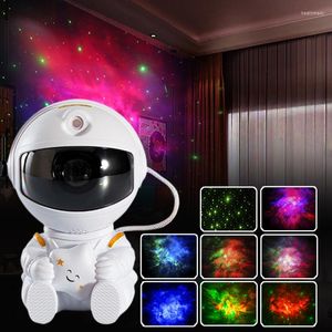 Night Lights LED Astronaut Robot Projector Atmosphere Light Lamp For Bedroom Room Decor Decorative Decoration