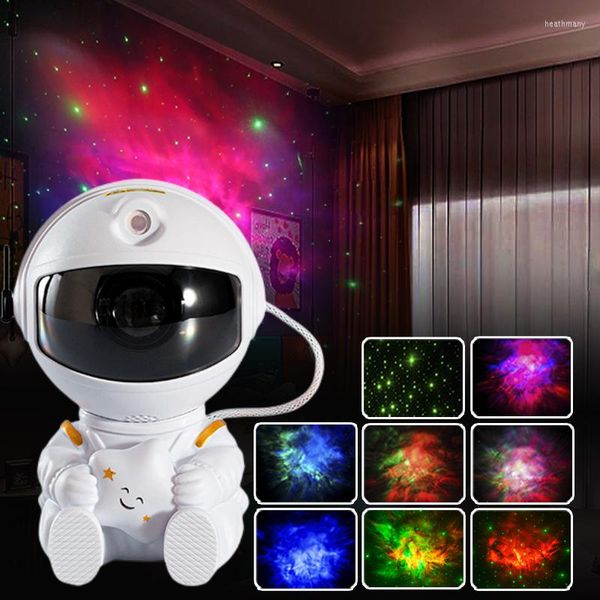 Veilleuses LED astronaute Robot projecteur lampe d'ambiance pour chambre à coucher décor décoratif décoration