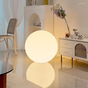 Luces nocturnas Lámpara de bola LED Luz de globo luminosa 3 colores Regulable USB Recargable Accesorios de iluminación para decoración del hogar Dormitorio Vestíbulo Sala de estar