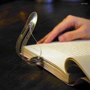 Luces nocturnas LED marcapáginas luz lectura de libros 4000K protección ocular Mini Clip libros marcadores portátiles