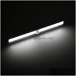 Nachtlichten LED Cabinet Lights USB Lithium Batterij Oplaadbare draadloze lamp Lichaam Licht Balk Magetische strip Wandkast D DHR7V