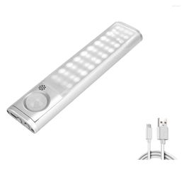 Veilleuses LED Placard Lumière Avec Détecteur De Mouvement Sans Fil USB De Charge Dimmable Pour Chambre Cuisine Escalier 30CM-120LED