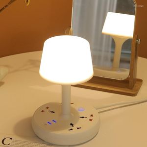 Luces nocturnas LED protección ocular enchufe luz creativa inteligente multifunción mesita de noche dormitorio lámpara de sueño alimentación infantil