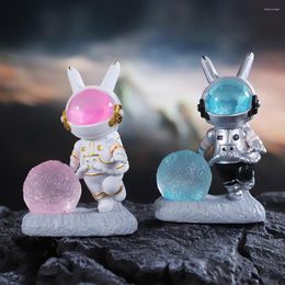 Veilleuses lampe à LED apparence Adorable forme créative Posture drôle scintillement gratuit dessin animé astronaute lumière ornement