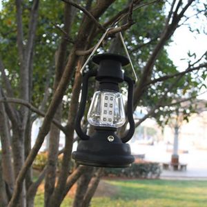 Nachtlichten LED LAMP Hoge helderheid One-key start retro-stijl energiebesparende buitenverlichting ABS Hand-Crank Solar Powered Lantern