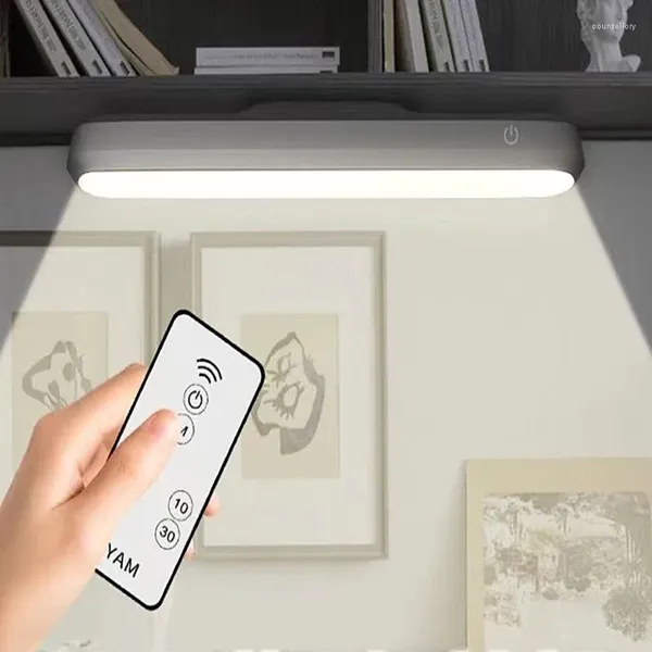 Luces nocturnas LED LED PIR Sensor Motion Magnet Dimmable Magnet USB Gabinete recargable para leer Lámpara de mesa de noche de cocina