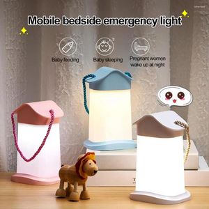 Veilleuses LED lumière douce éclairage réglable température de couleur rechargeable réglable lampe de chevet pour les yeux fournitures de chambre à coucher