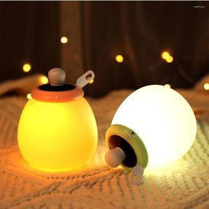 Nachtlichten LED LICHT USB Oplaadbare afstandsbediening Babyfles Voerlamp Timing Slaap Wake Up Oogbescherming Tafel
