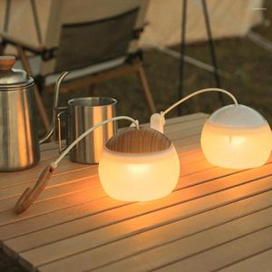 Nachtlichten LED Mini Camping Lantern Outdoor Oplaadbare Lithium Battery Haning Light Tent