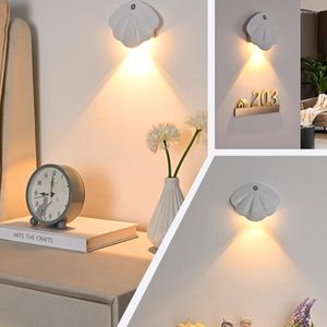 Night Lights Led Motion Sensor Light Wireless USB For Kitchen Bedroom Mural Living Room Indoor Lighting Wall Lamp