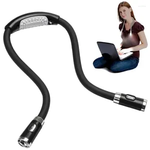 Veilleuses LED cou lumière livre lampe de lecture Portable Flexible mains libres suspendu à piles pour le Camping en plein air