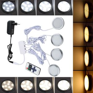 Nachtlichten LED Night Light Display Cabinet onder de kast Garderobe Licht Remote Regeling 12V Huishoudelijke keuken Slaapkamer Display Cabon Cardboard S240513