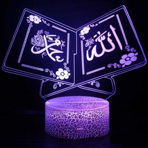 Luces nocturnas LED Night Light Lights Decorative Lights Battery USB Desk Lamp Lámina de mesa 16 Colores con decoración remota Regalo Ramadán para un amigo P230331