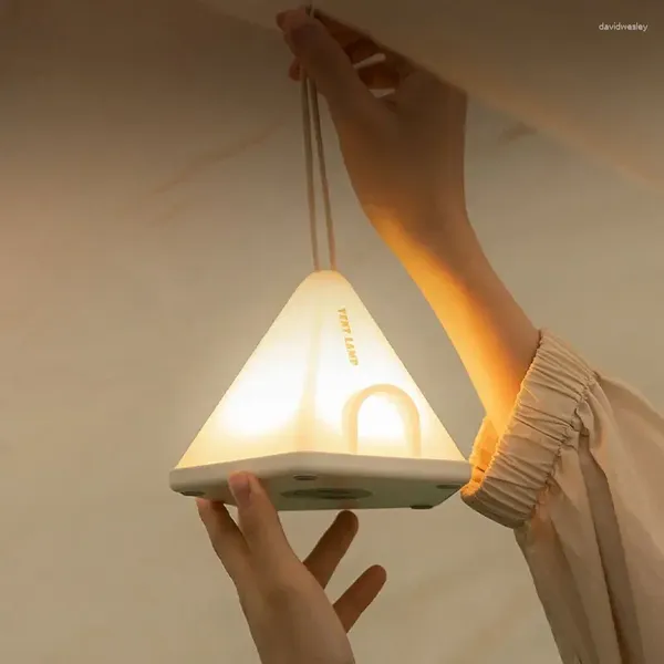 Veilleuses LED Portable Camping Lumière Lampe Rechargeable Usb Tente Lanterne Décorative Fournitures Extérieures Nouveauté