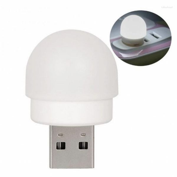 Luces nocturnas Protección LED Luz de lectura USB Portátil Libro Enchufe Computadora Energía Recargable Mesa L