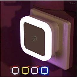 Nachtlichten LED Sensor Besturing Lichtlamp Toilet Us EU Stop Wand Baby Slaapkamer Bedmacht Backbacklight